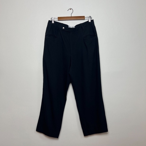 Vintage DOLCE and CABBANA Made in Italy Black High Waist Straight Trousers Pants - Picture 13 of 13